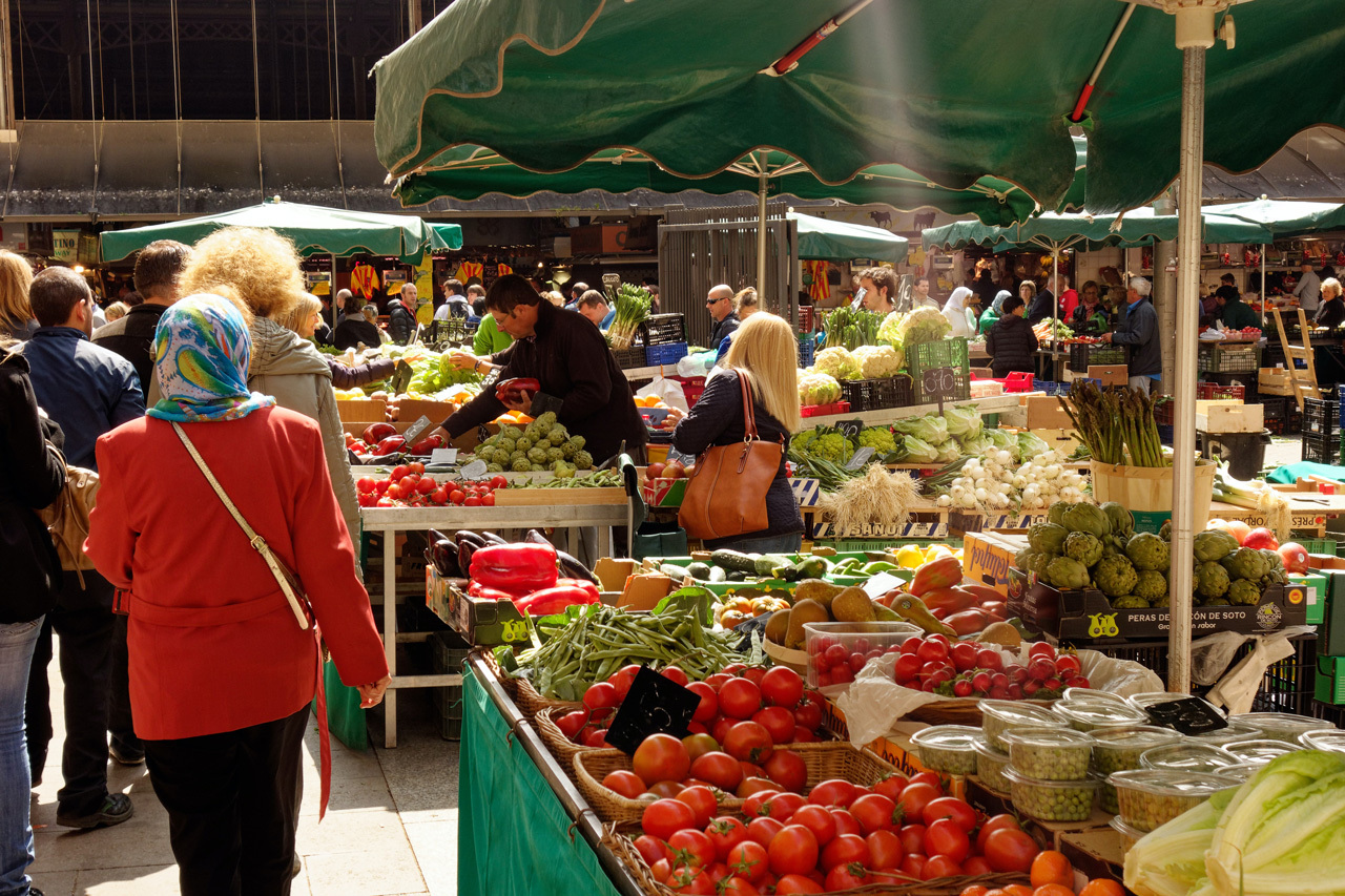 Shopping at the local market is a great example of sustainable tourism